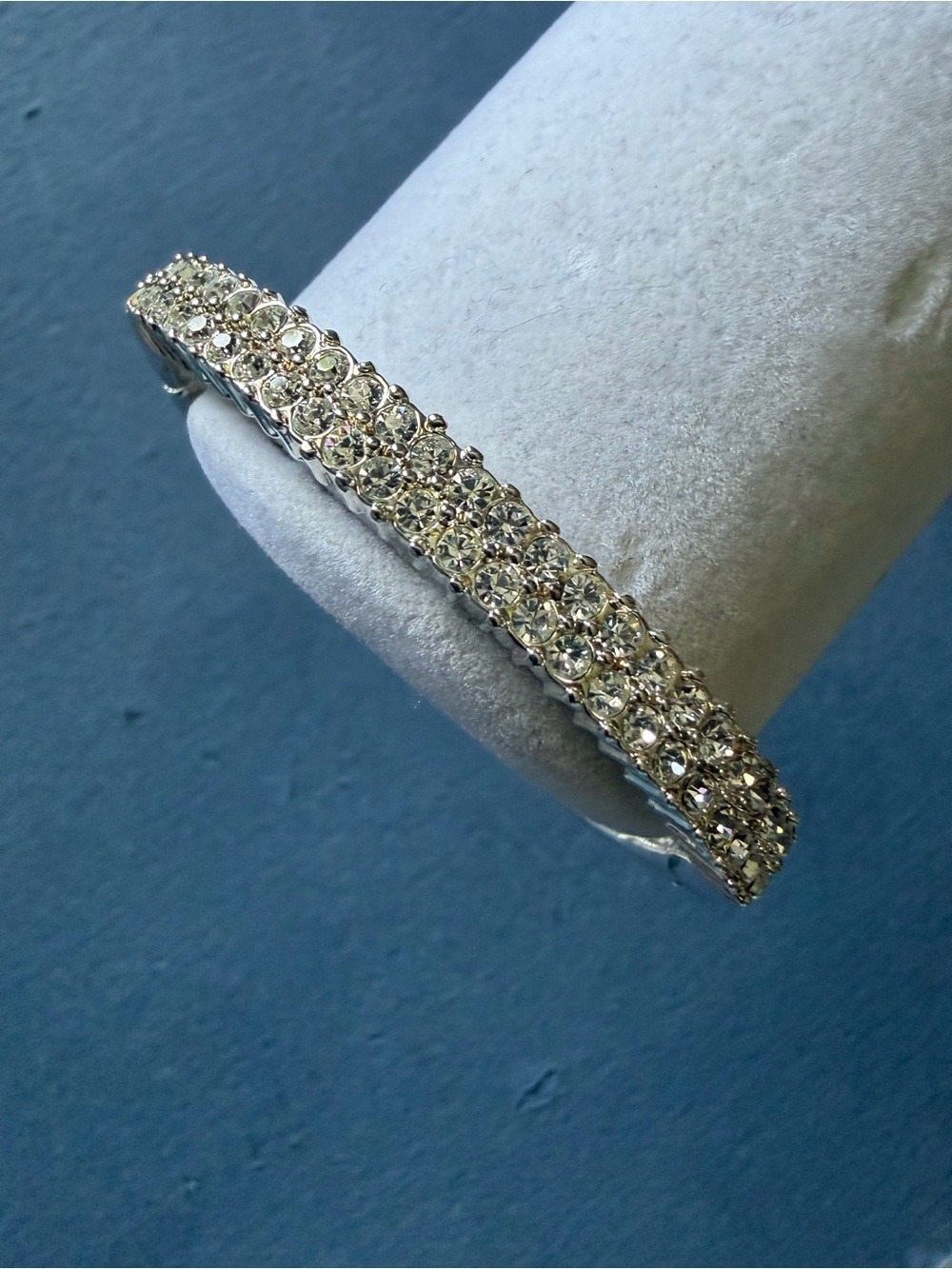 Vintage Jennifer Moore Crystal Rhinestone Silver Tone Bracelet,NIB - Picture 7 of 16